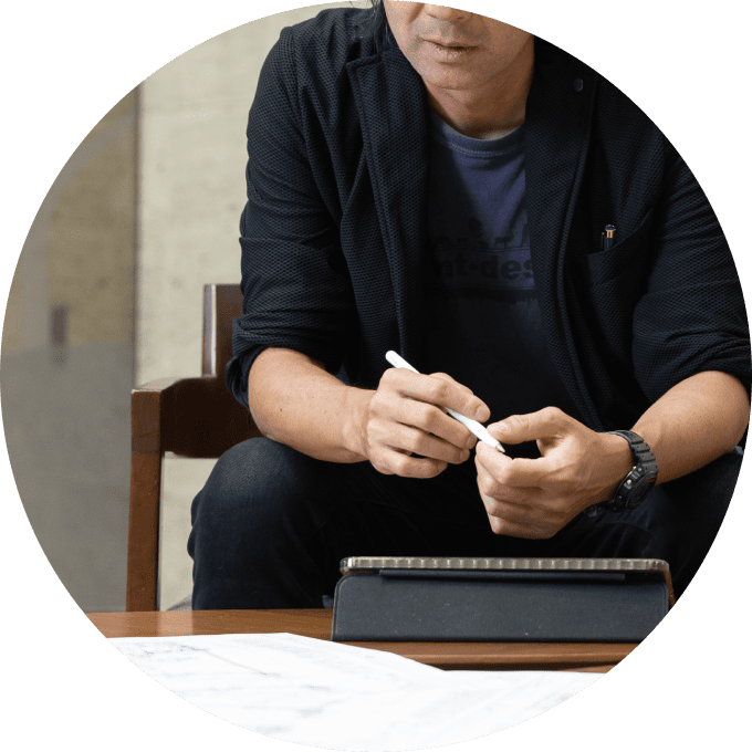 施工現場で確認作業